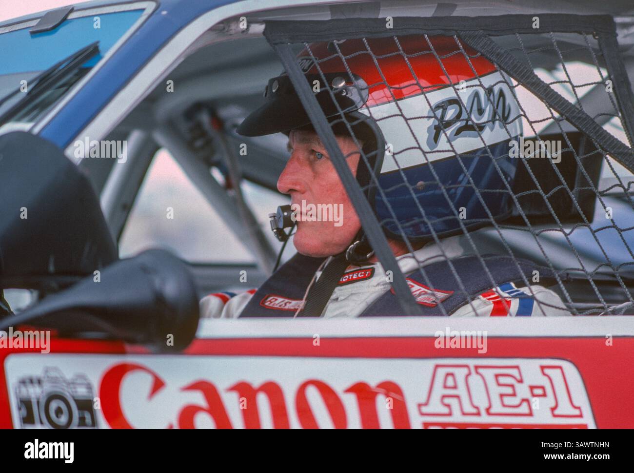 Paul Newman. Bob Sharp Racing. S.C.C.A. TRANS-Am. Watkins Glen International. Watkins Glen, New York Banque D'Images
