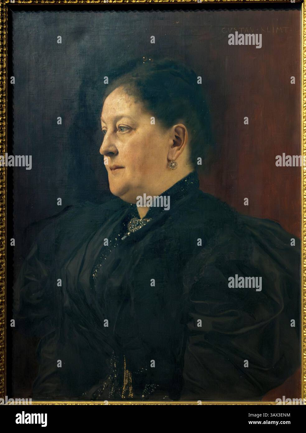 Gustav Klimt, peinture de Matilde Trau, v. 1893, collection privée prêtée au Palais du Belvédère, Vienne, Autriche Banque D'Images