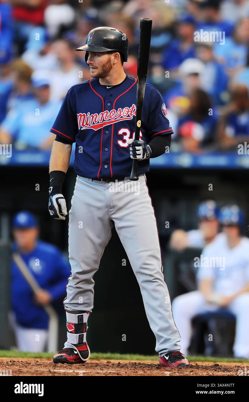 20 août 2016 : les Twins du Minnesota quittent le joueur Robbie Grossman (36 ans) à l'assiette lors du match de baseball de la Ligue majeure entre les Twins du Minnesota et les Royals de Kansas City au stade Kauffman de Kansas City, Missouri. Kendall Shaw/CSM(image de crédit : &copy ; Kendall Shaw/Cal Sport Media via ZUMA Wire) Banque D'Images