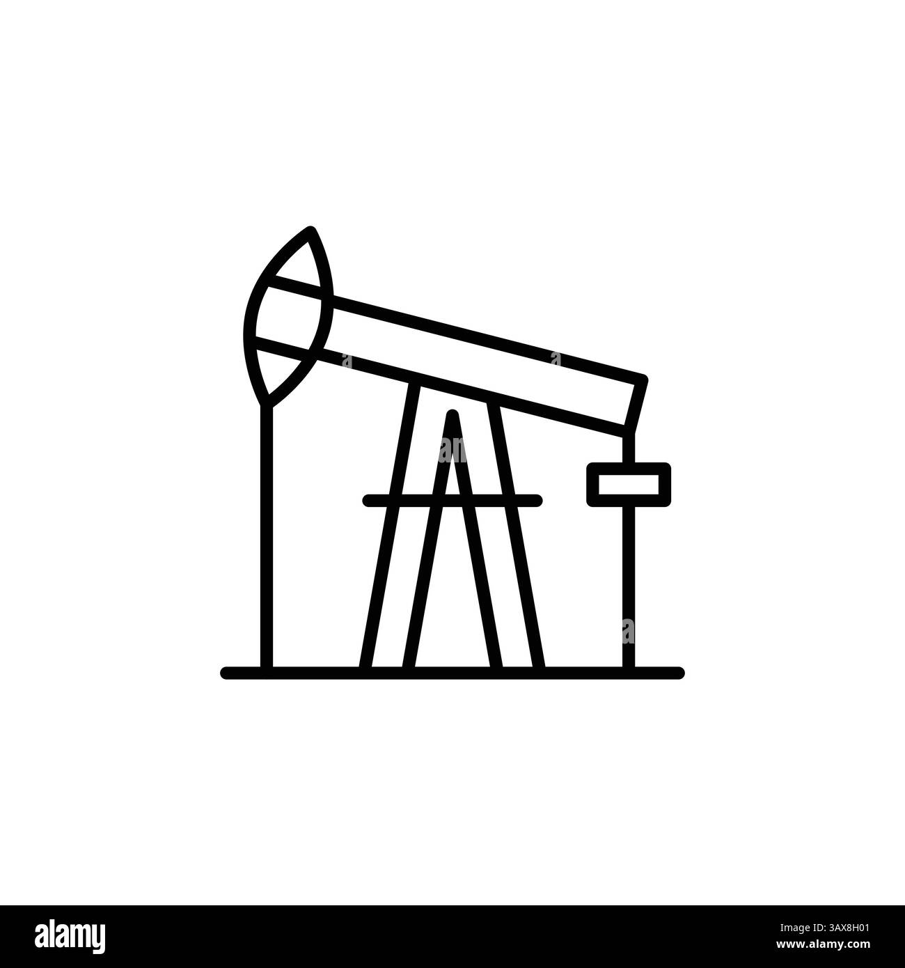Icône de plate-forme pétrolière Illustration de Vecteur