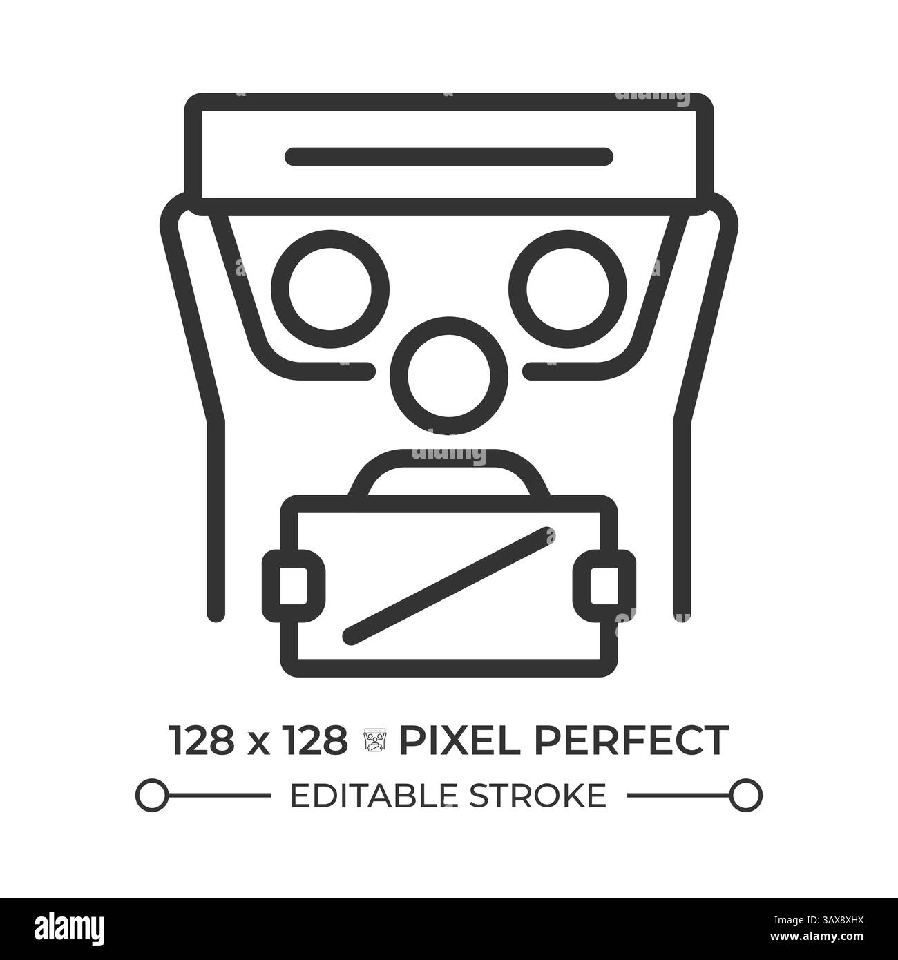 Devoirs de la communauté essentiels à l'icône de ligne parfaite pixel de développement libre et complet Illustration de Vecteur