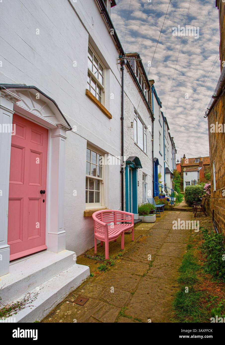 Village de Robin Hoods Bay North Yorkshire Angleterre. Banque D'Images