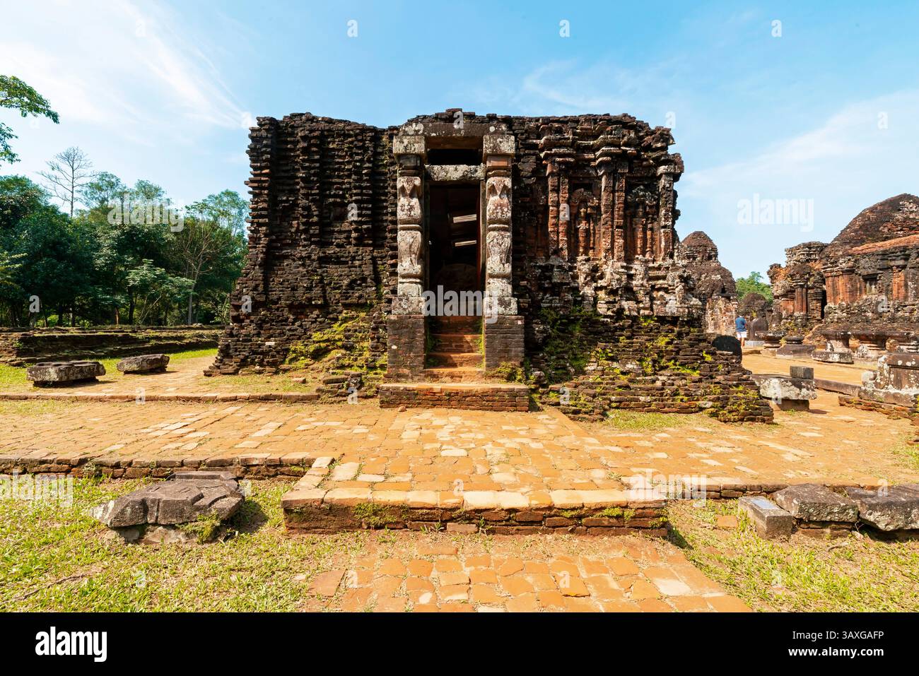 Les temples de Mỹ Sơn datent des VIIe-XIIe siècles. Les vestiges d'une série de temples impressionnants situés dans un site dramatique de My son (Mỹ Sơn) t Banque D'Images
