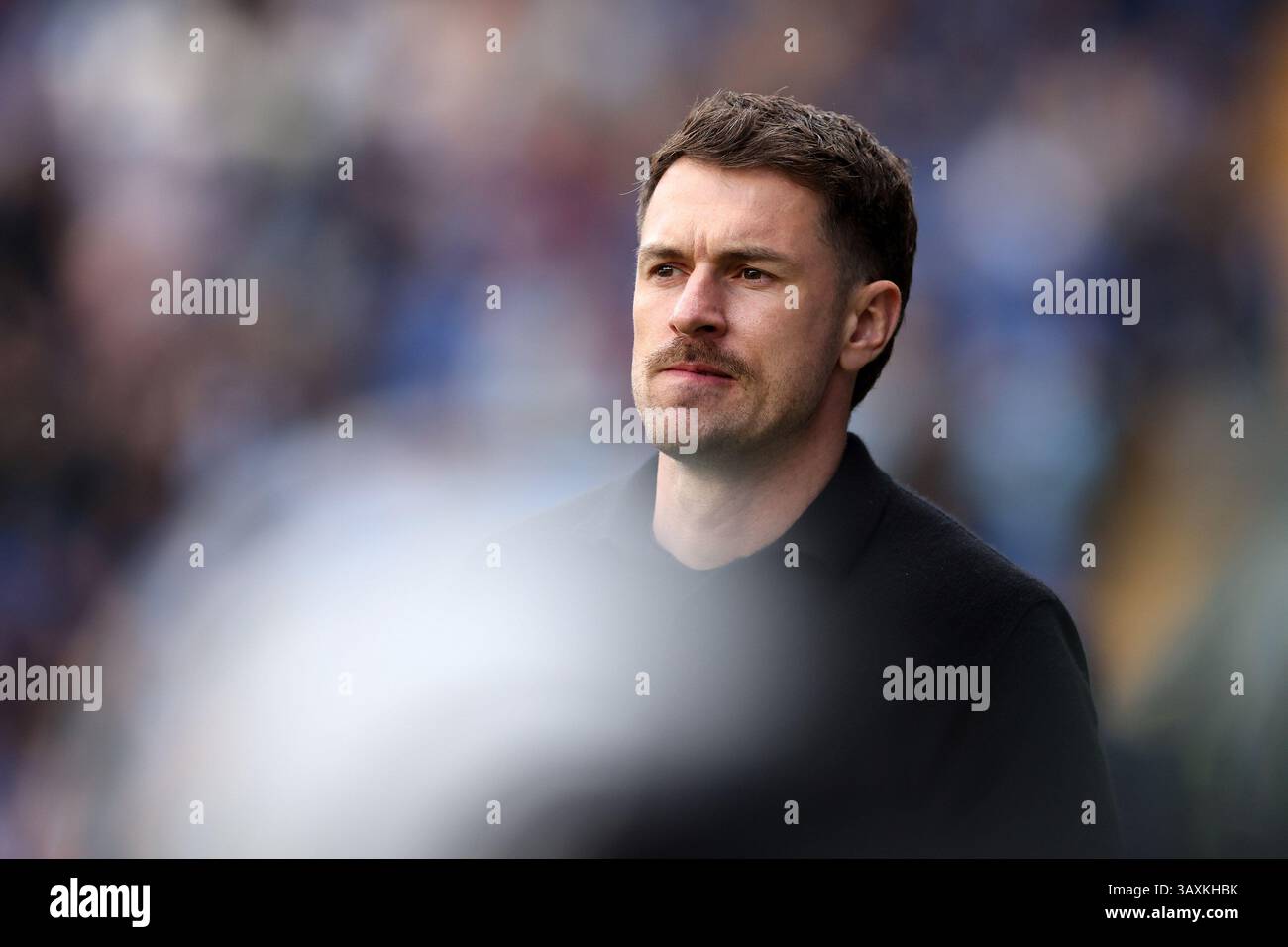 Cardiff, Royaume-Uni. 21 avril 2025. Aaron Ramsey, directeur par intérim de la ville de Cardiff. EFL Skybet championnat match, Cardiff City v Oxford Utd au Cardiff City Stadium à Cardiff, pays de Galles, le lundi 21 avril 2025. Cette image ne peut être utilisée qu'à des fins éditoriales. Usage éditorial exclusif, photo d'Andrew Orchard/Alamy Live News Banque D'Images