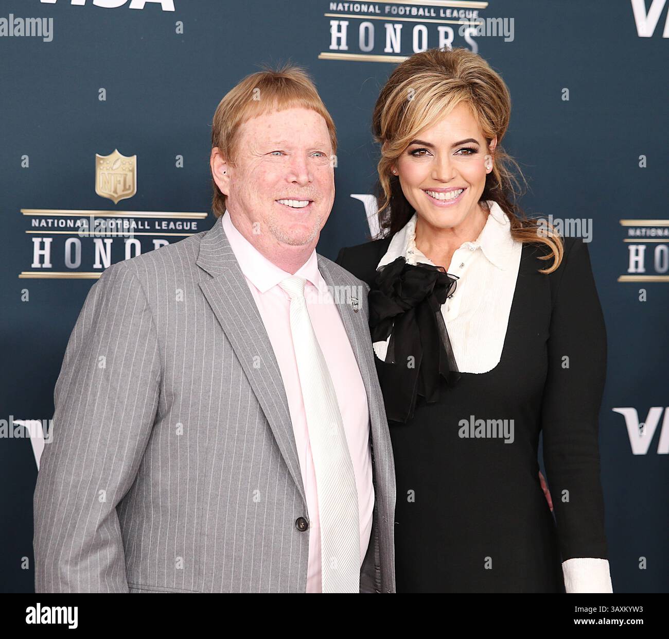 4 février 2017 : Mark Davis, propriétaire des Oakland Raiders, sur le tapis rouge avant le début des honneurs de la NFL au Wortham Theater Center de Houston, Texas. John Glaser/CSM. (Image de crédit : &copy ; John Glaser/CSM via ZUMA Wire) Banque D'Images
