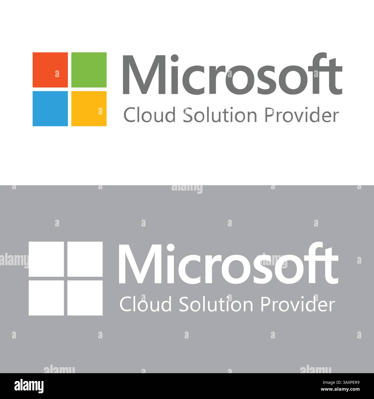 Microsoft couleur texte carré icône ton rouge vert bleu jaune palette graphique arc-en-ciel vecteur logo icône symbole modèle d'identité blanc backgro Illustration de Vecteur