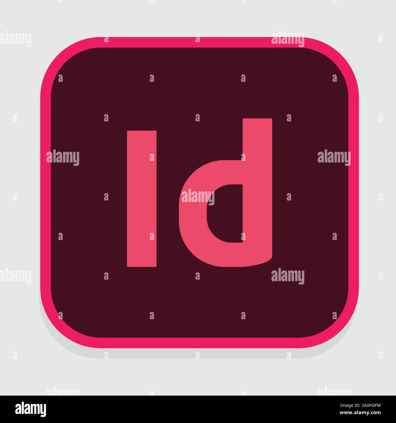 Applications Adobe. Logos InDesign Vector. Illustration de Vecteur