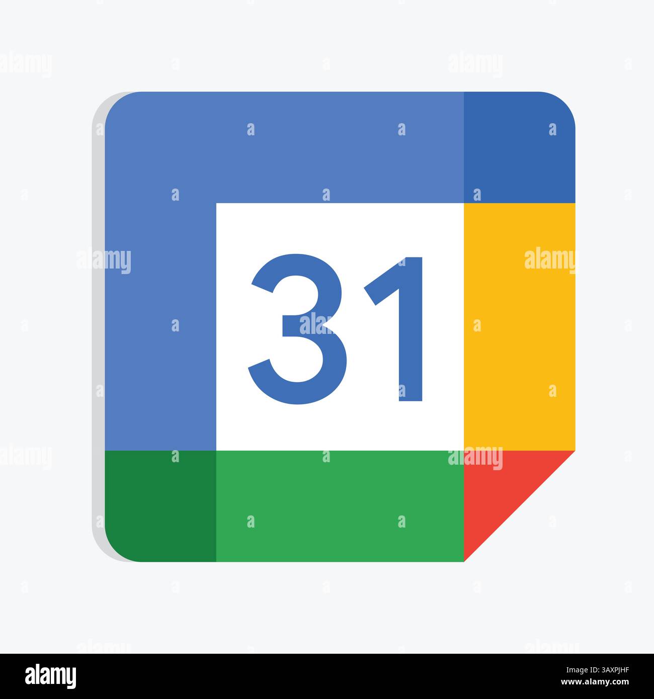 Icône Google Calendar, logo officiel, icônes éditables, signe et art vectoriel Illustration de Vecteur