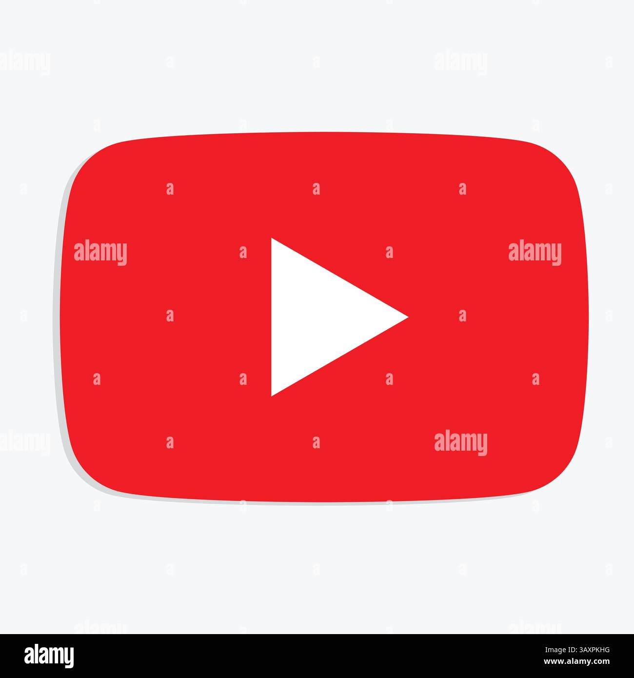 Logo YouTube. YouTube est un site de partage de vidéos. Icône YouTube EPS 10. Illustration vectorielle Illustration de Vecteur