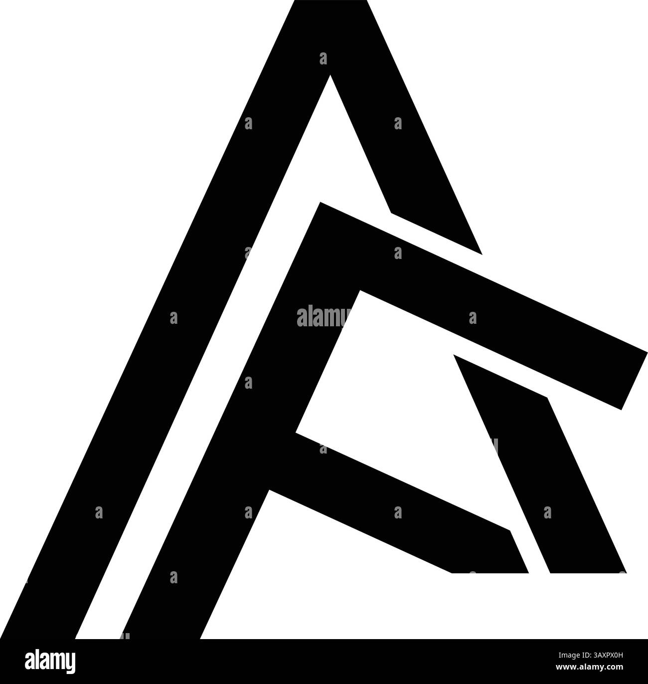 Logo monogramme AF Illustration de Vecteur