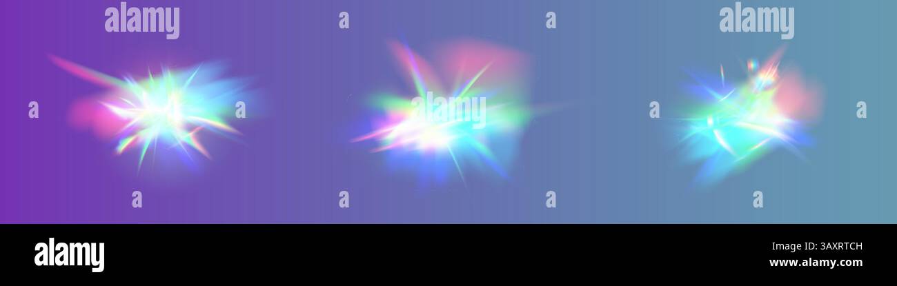 Effets de lumière colorés abstraits avec des teintes douces et de belles lueurs qui captivent l'imagination Illustration de Vecteur