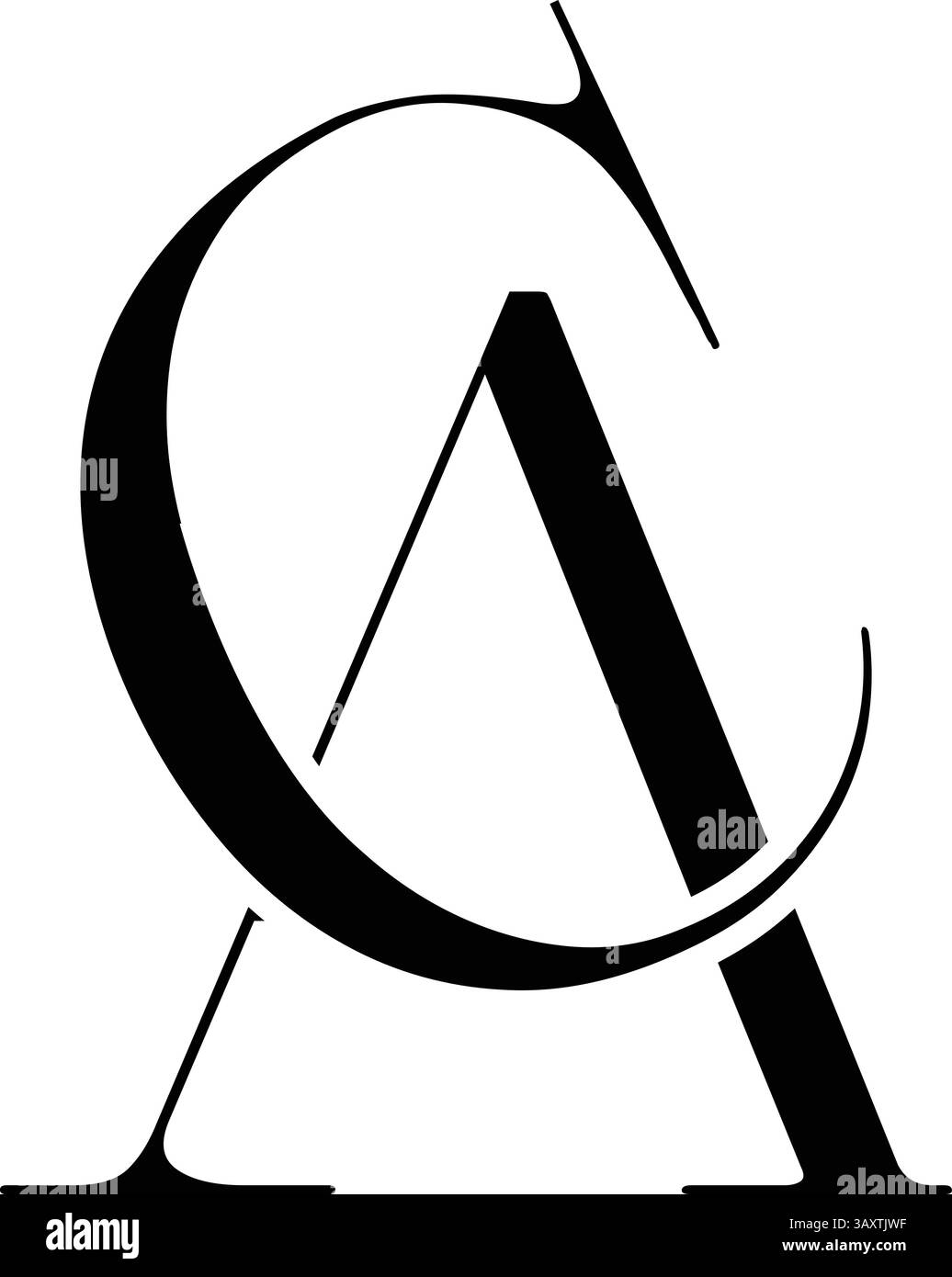 CA, AC logo de mode Illustration de Vecteur