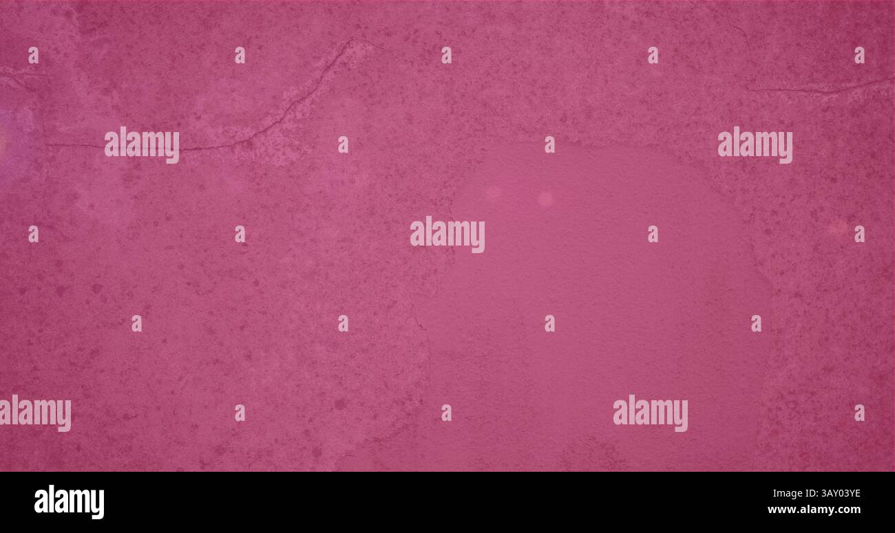 Le mur de stuc rosé-rouge de conception plate montre des taches de surface, fissure capillaire, thème de construction Banque D'Images