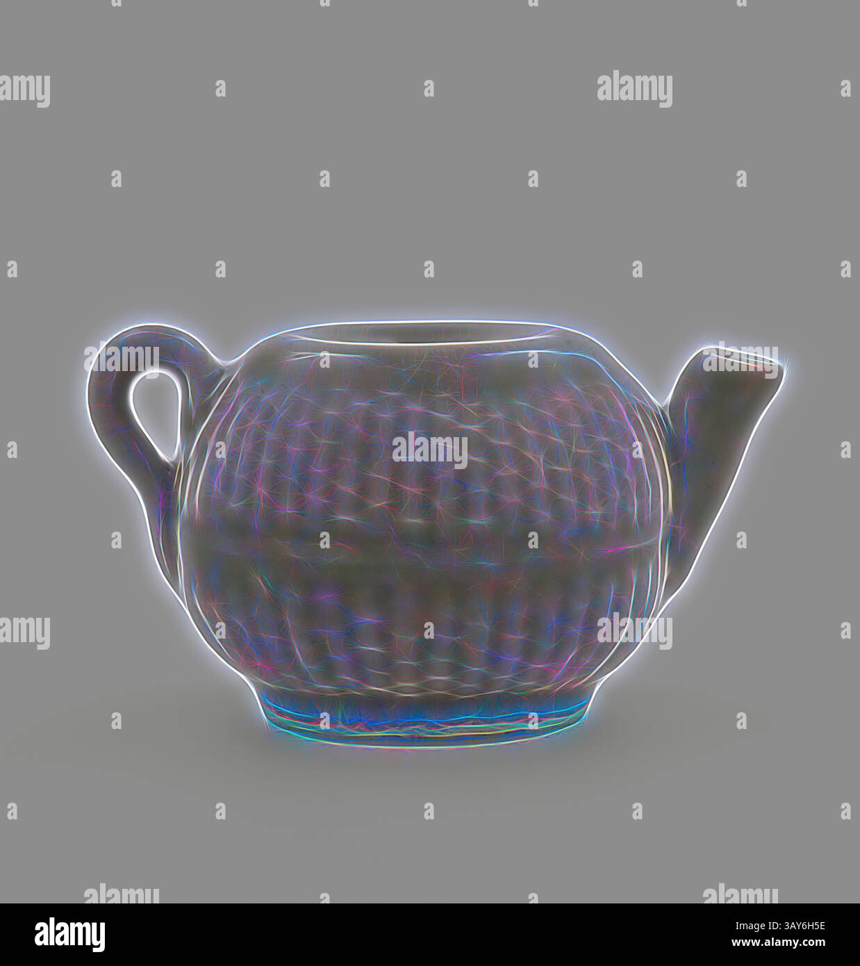 Une théière délicate avec une surface texturée et un bec gracieusement incurvé, mettant en valeur un savoir-faire complexe et un design intemporel., Waterpot, inconnu, dynastie des Song du Sud, milieu du XIIIe siècle, celadon Glaze, 2-9/16 po., Art asiatique, Art classique avec une touche moderne réinventée par Artotop Banque D'Images