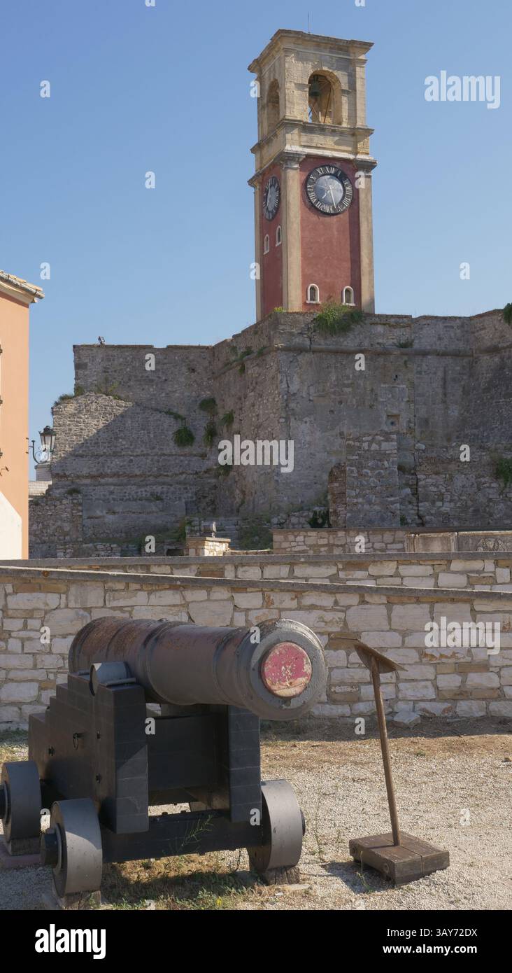 Fortezza Vecchia - forteresse vénitienne dans la ville de Corfou Banque D'Images