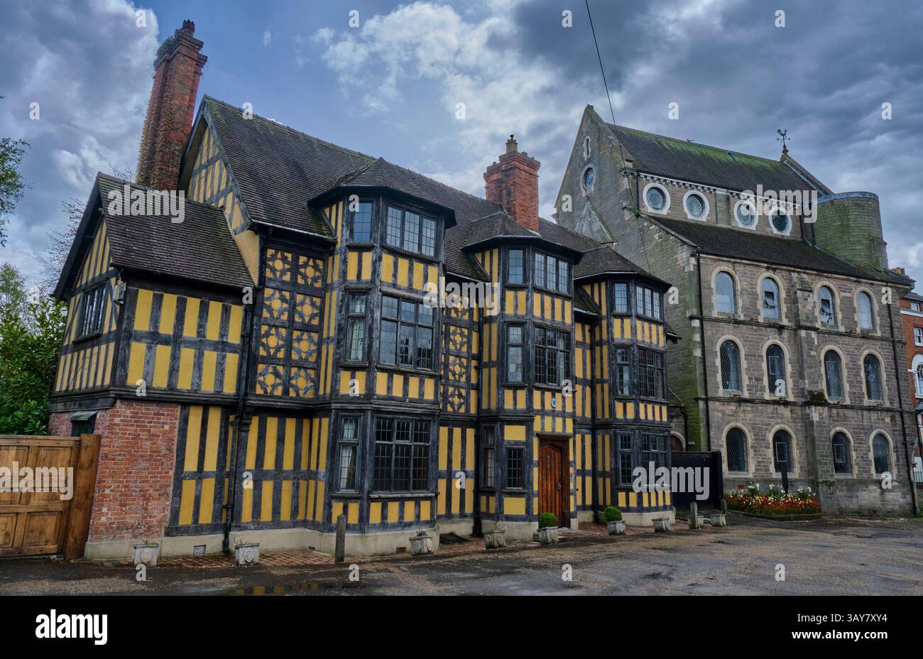 Castle Gates House et St Nicholas Hotel, Castle Gates, Shrewsbury, Shropshire Banque D'Images