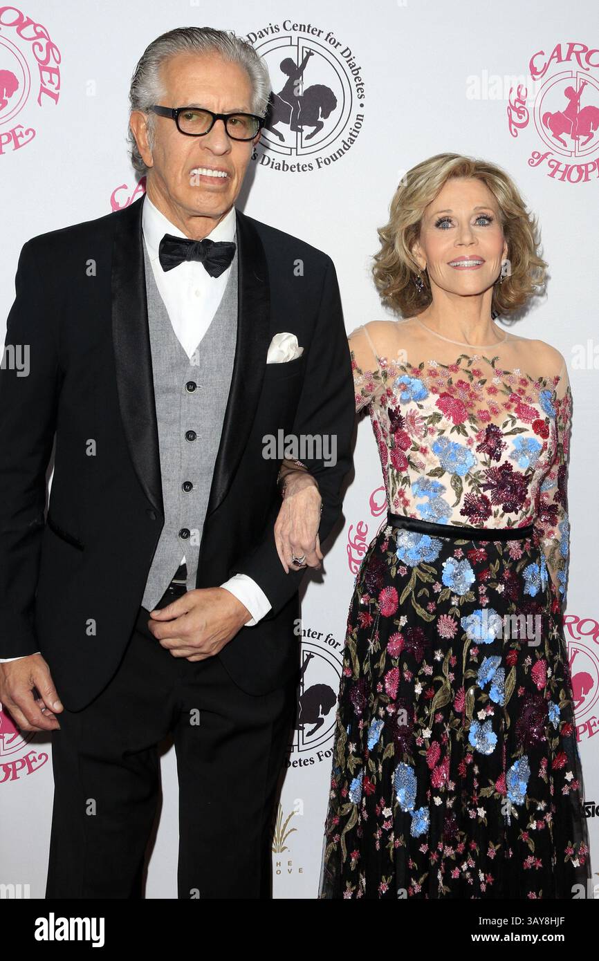 8 octobre 2016 - Beverly Hills, CA, USA - LOS ANGELES - 8 octobre : Richard Perry, Jane Fonda au Carrousel of Hope Ball 2016 à l'hôtel Beverly Hilton le 8 octobre 2016 à Beverly Hills, CA (crédit image : © hPa/Newscom via ZUMA Press) Banque D'Images