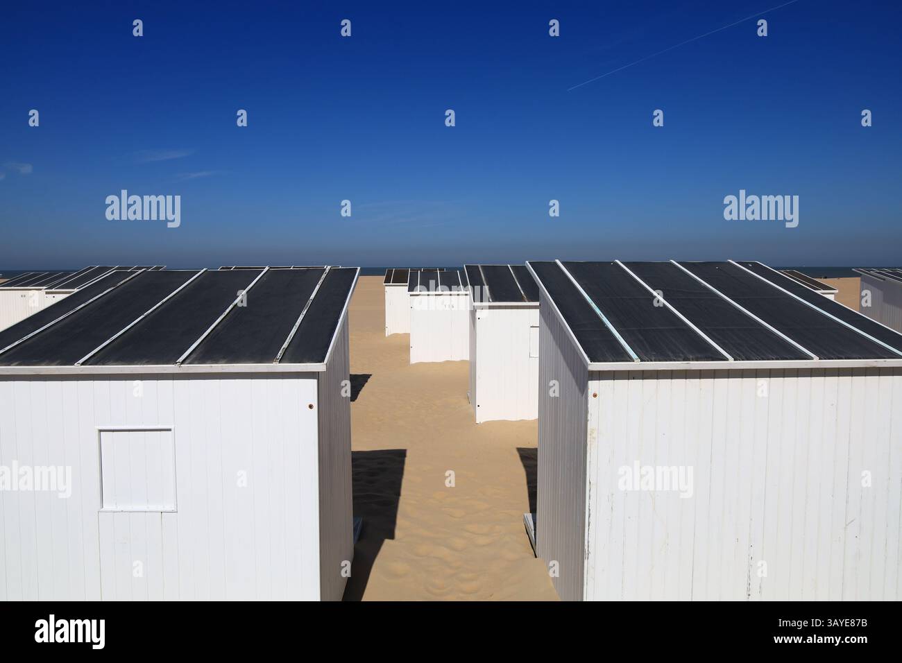 Plage d'Ostende située dans la province de Flandre occidentale dans la région flamande de Belgique Banque D'Images