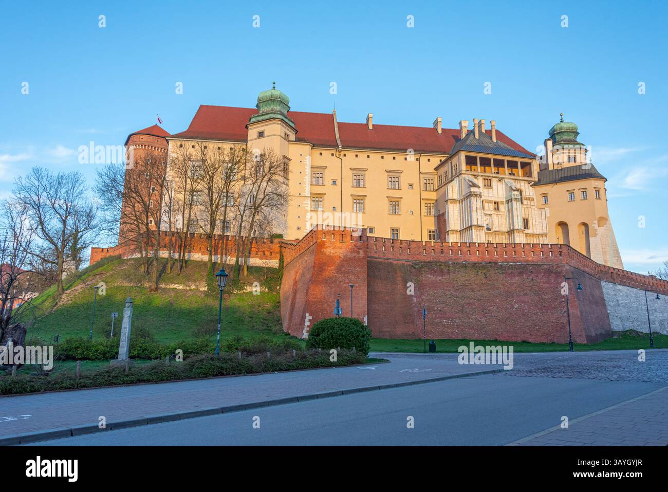 Château de Wawel dans la ville polonaise Cracovie/Cracovie. IMAGE Banque D'Images