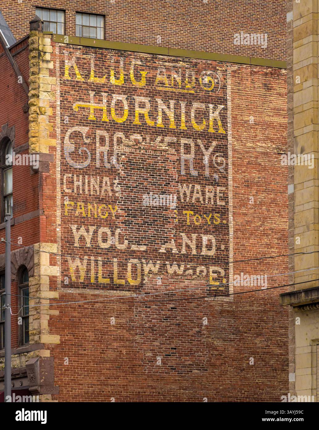 Klug et Hornick Grocery, Johnstown, Pennsylvanie Banque D'Images