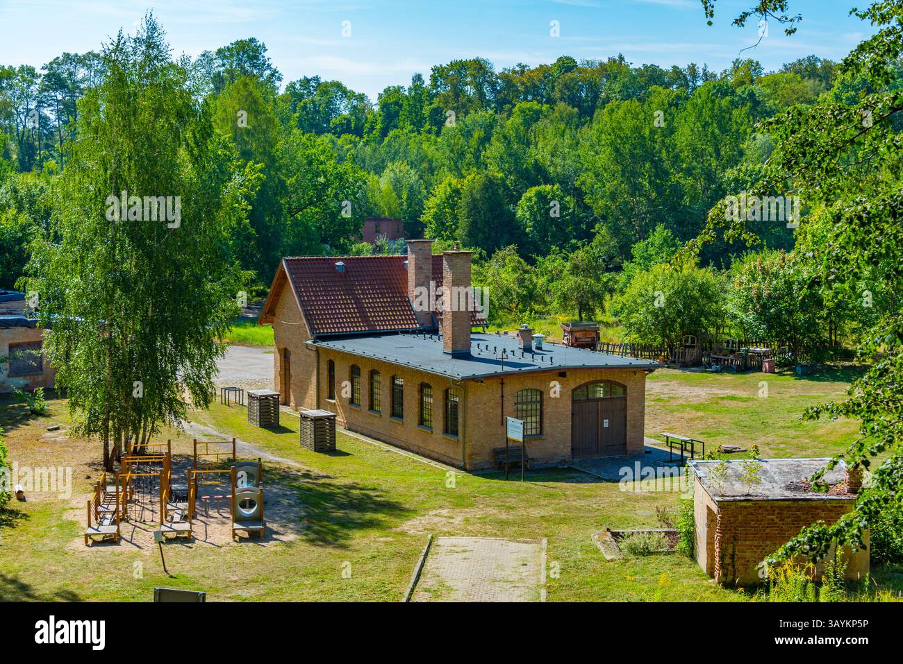 Journée d'été à la forteresse de Boyen à Gizycko, Pologne. IMAGE Banque D'Images