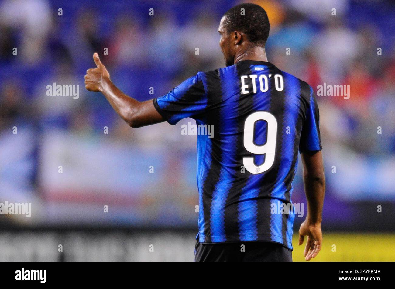31 juillet 2010 : Samuel Eto'o de l'Inter Milan en action lors d'un match international au M&T Bank Stadium de Baltimore, Maryland. L'équipe de Milan a remporté le match, 3-0.(image crédit : © John Middlebrook/Cal Sport Media/ZUMApress.com) Banque D'Images