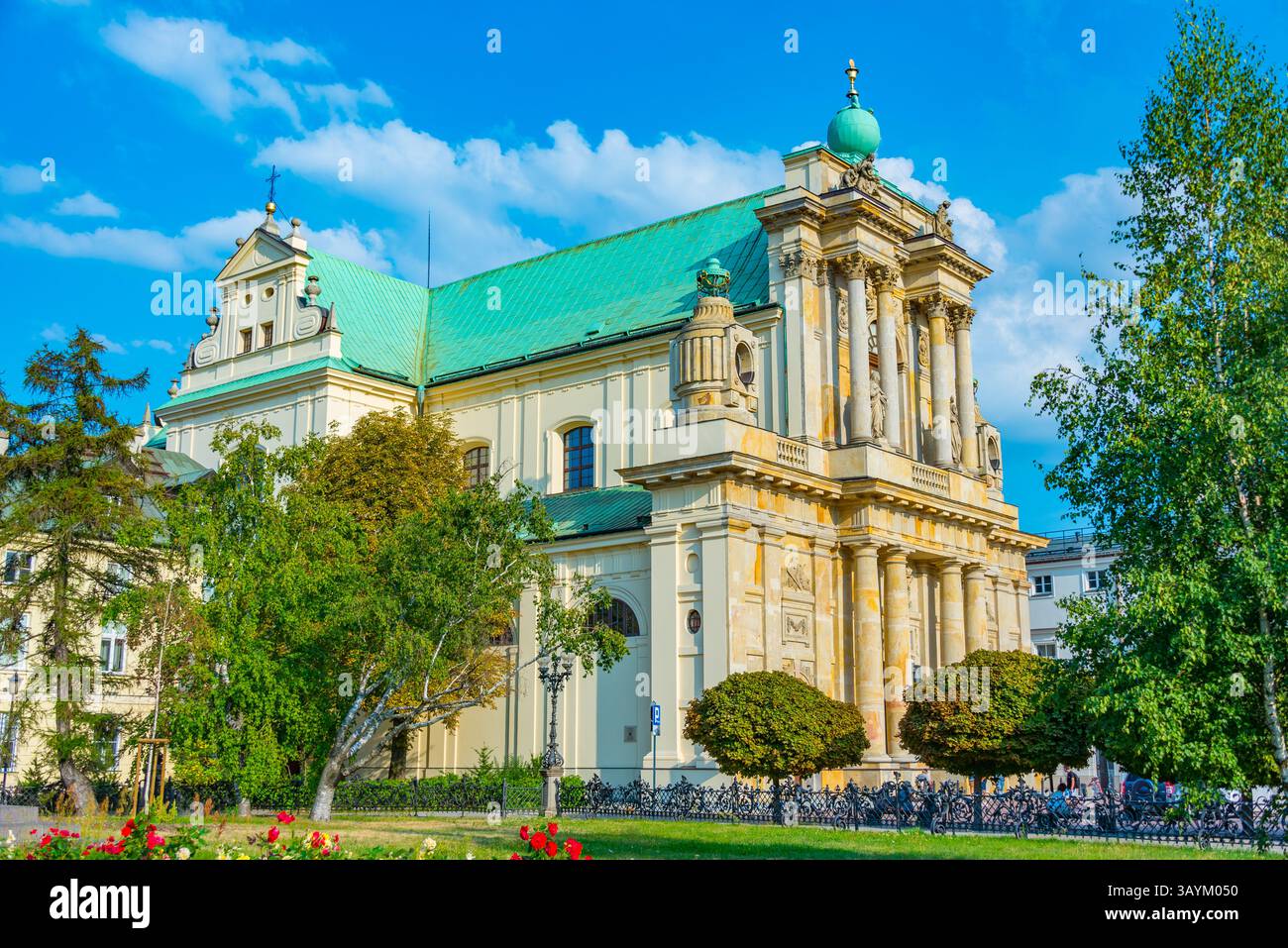 Église de l'Assomption de la Vierge Marie et de Joseph, communément connue sous le nom d'église carmélite de Varsovie, Pologne..IMAGE Banque D'Images