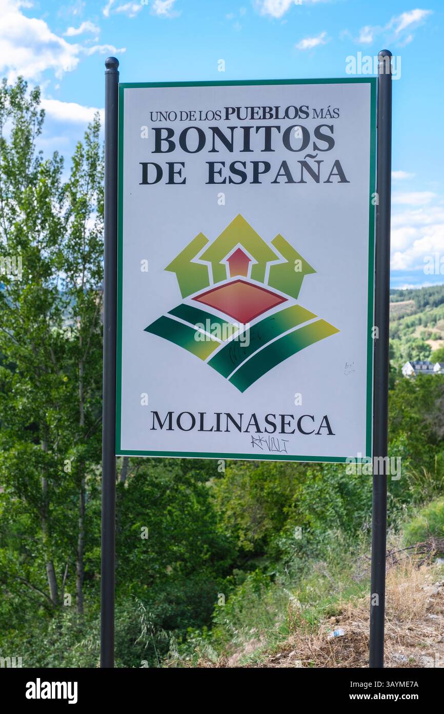 Espagne, Castilla y Leon. Molinaseca, l'une des plus belles villes d'Espagne. Banque D'Images