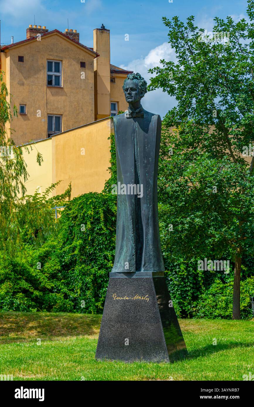 Jihlava, république tchèque, 30 juin 2024 : Mémorial à Gustav Mahler à Jihlava, république tchèque. IMAGE Banque D'Images