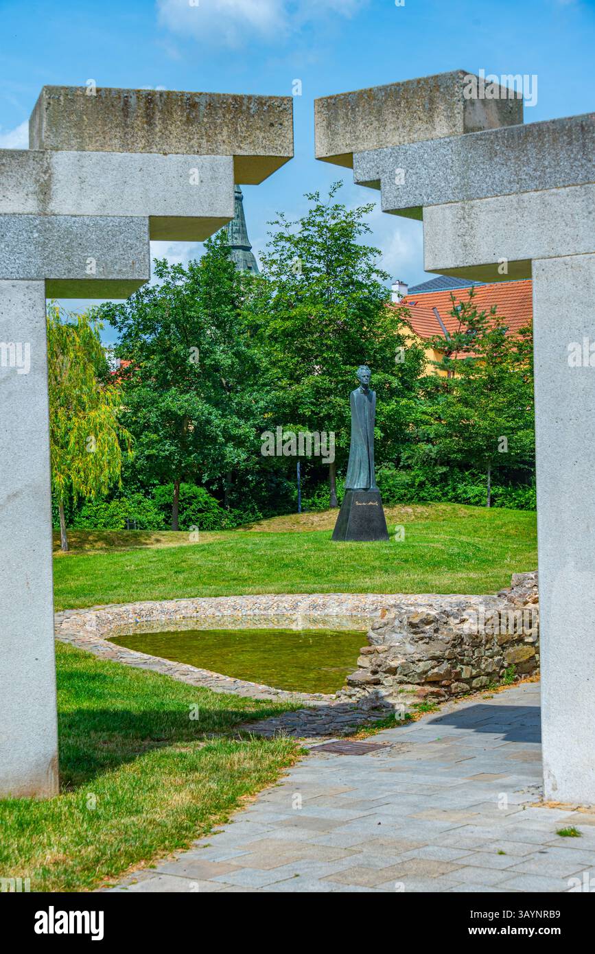 Jihlava, république tchèque, 30 juin 2024 : Mémorial à Gustav Mahler à Jihlava, république tchèque. IMAGE Banque D'Images