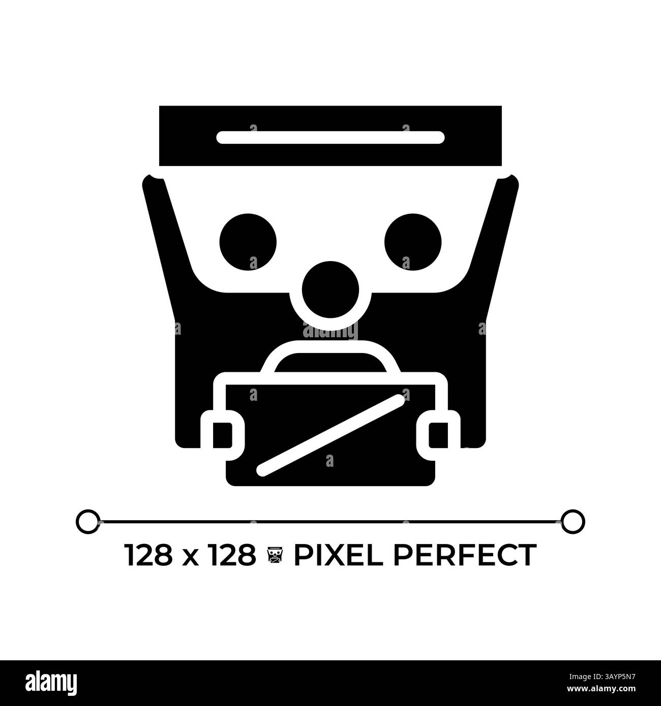 Devoirs de la communauté essentiels au développement libre pixel Perfect glyphe icône solide Illustration de Vecteur