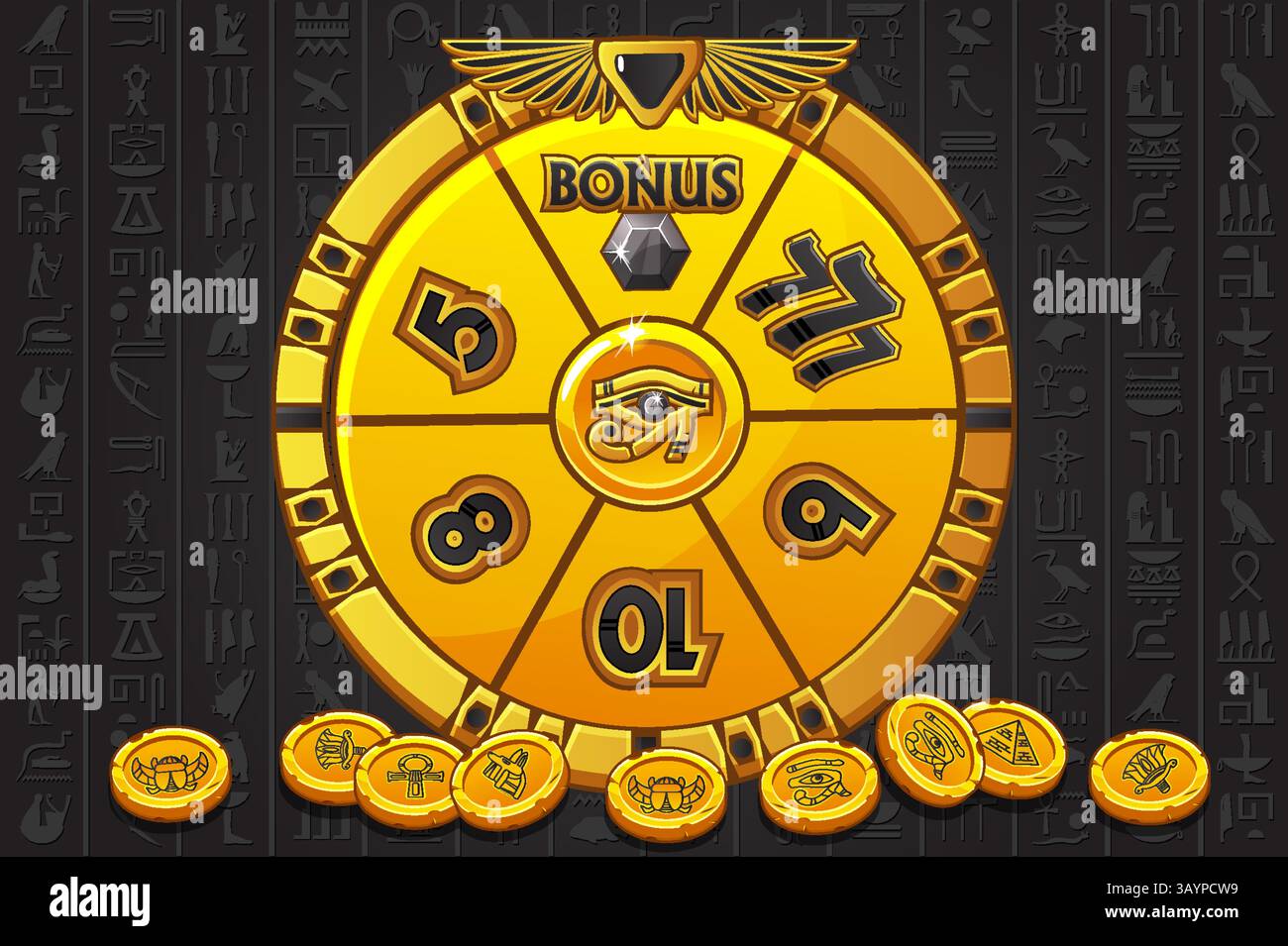 Roue De La Fortune, Objet 3D Isolé Sur Fond Blanc. Roue De La Chance. Bannière De Casino En Ligne. Concept De Jeu Illustration de Vecteur - Illustration du indicateur, chance: 119138880