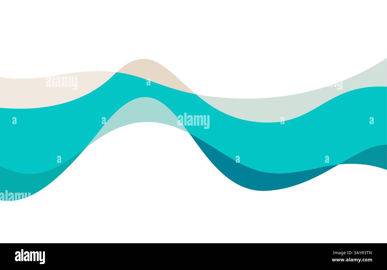 Vecteur de fond de vagues d'eau. Design liquide tendance pour bannières et présentation Illustration de Vecteur