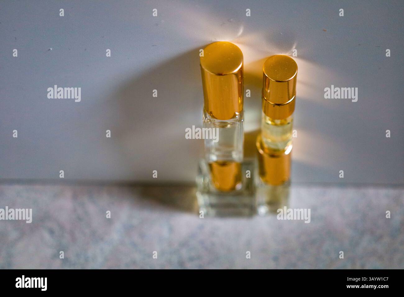 Abstraction décorative de bouteilles sur le fond Banque D'Images