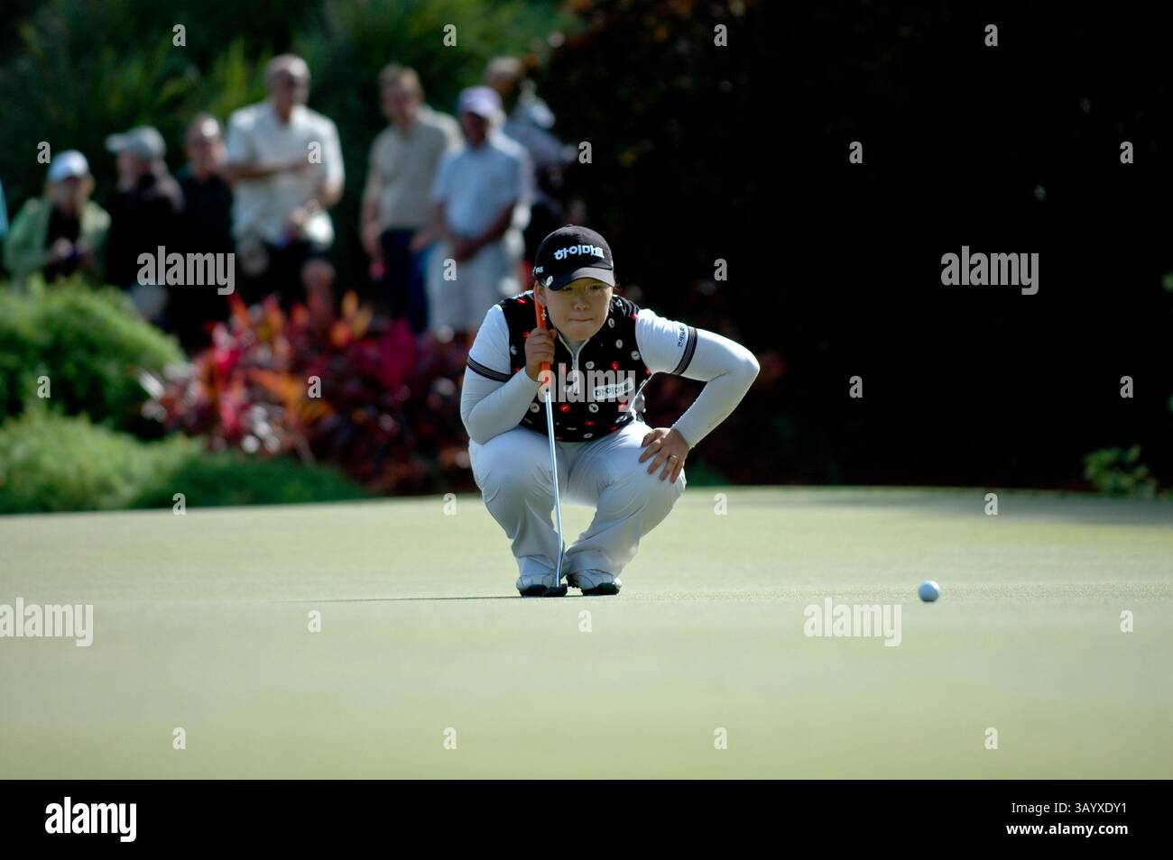 Novembre 23,2008 Ji-Yai Shinn vainqueur du championnat ADT de la LPGA 2008 sur le 17e green au Trump International Golf Club à West Palm Beach, FL. (Crédit image : © Lou Novick/Cal Sport Media) Banque D'Images