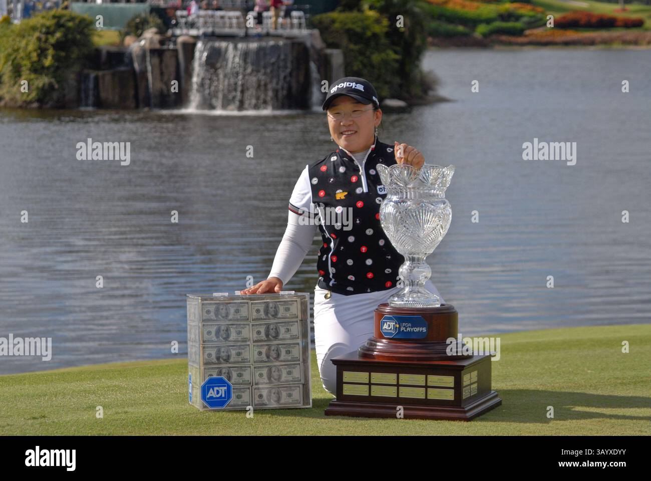 Novembre 23,2008 Ji-Yai Shinn vainqueur du championnat ADT de la LPGA 2008 au Trump International Golf Club à West Palm Beach, FL. (Crédit image : © Lou Novick/Cal Sport Media) Banque D'Images