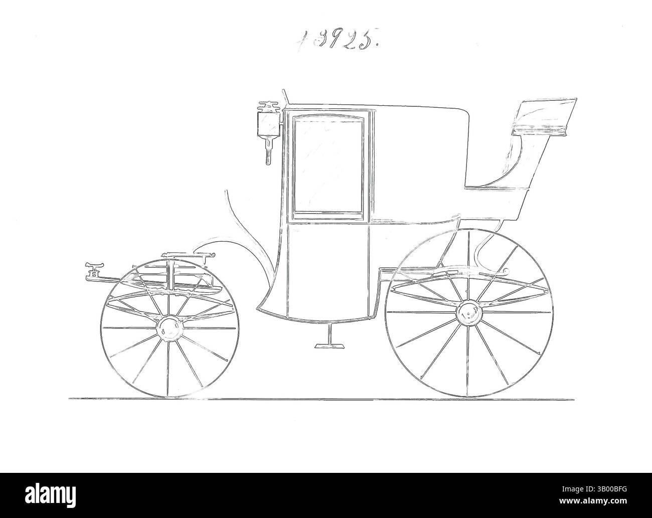 Un chariot stylisé avec des dessins de roues complexes, émanant des contours de néon vibrants et des motifs abstraits qui créent une sensation de mouvement et d'énergie., Art classique avec une touche moderne réinventée par Artotop Banque D'Images