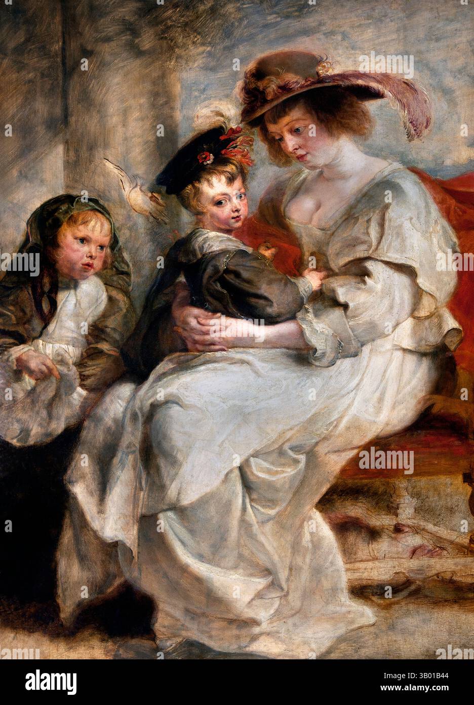 Hélène Fourment et ses deux enfants 1640 Peter Paul RUBENS 1577-1640 Belgique flamande Louvre Paris, Musée des Beaux-Arts, France, Banque D'Images