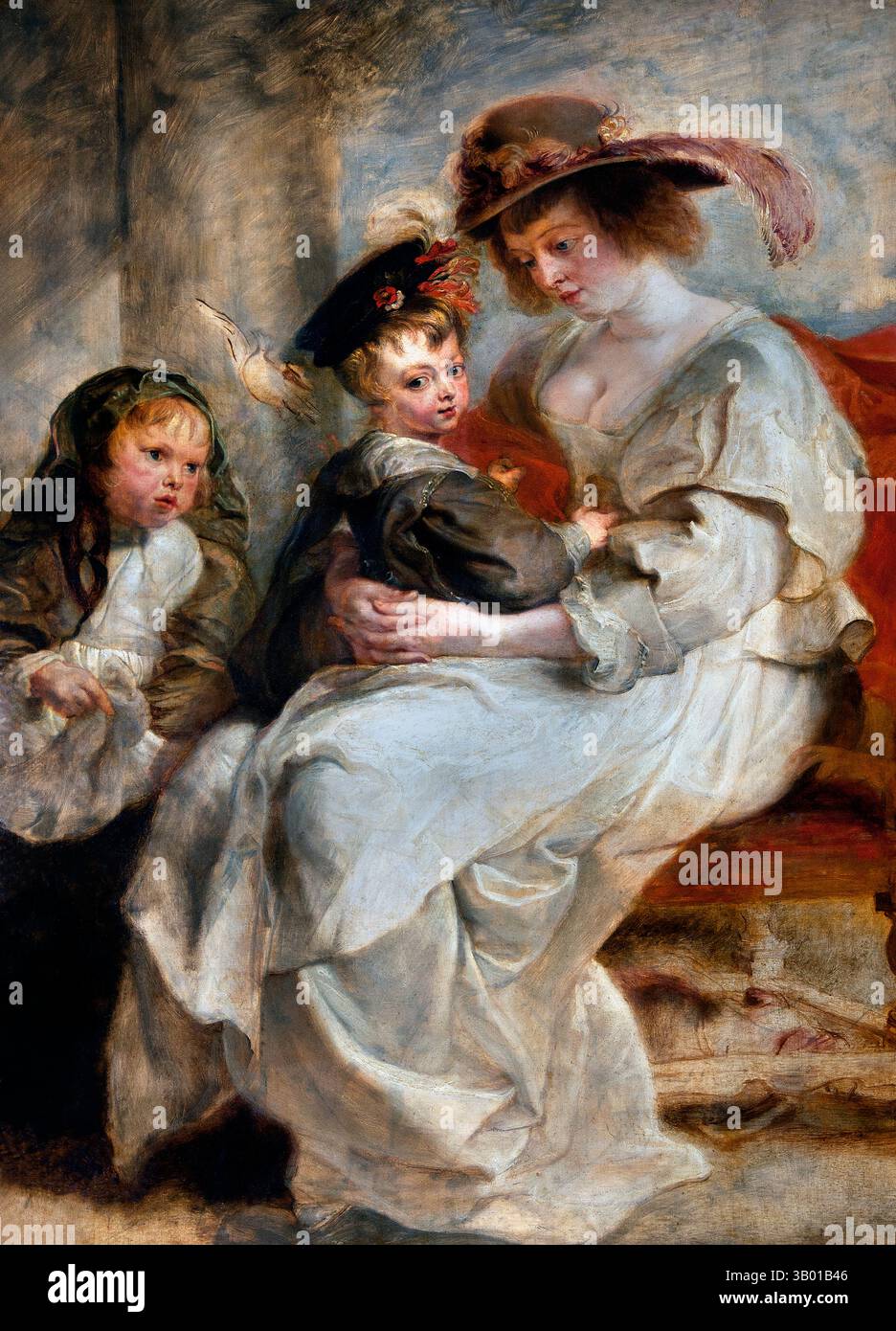 Hélène Fourment et ses deux enfants 1640 Peter Paul RUBENS 1577-1640 Belgique flamande Louvre Paris, Musée des Beaux-Arts, France, Banque D'Images