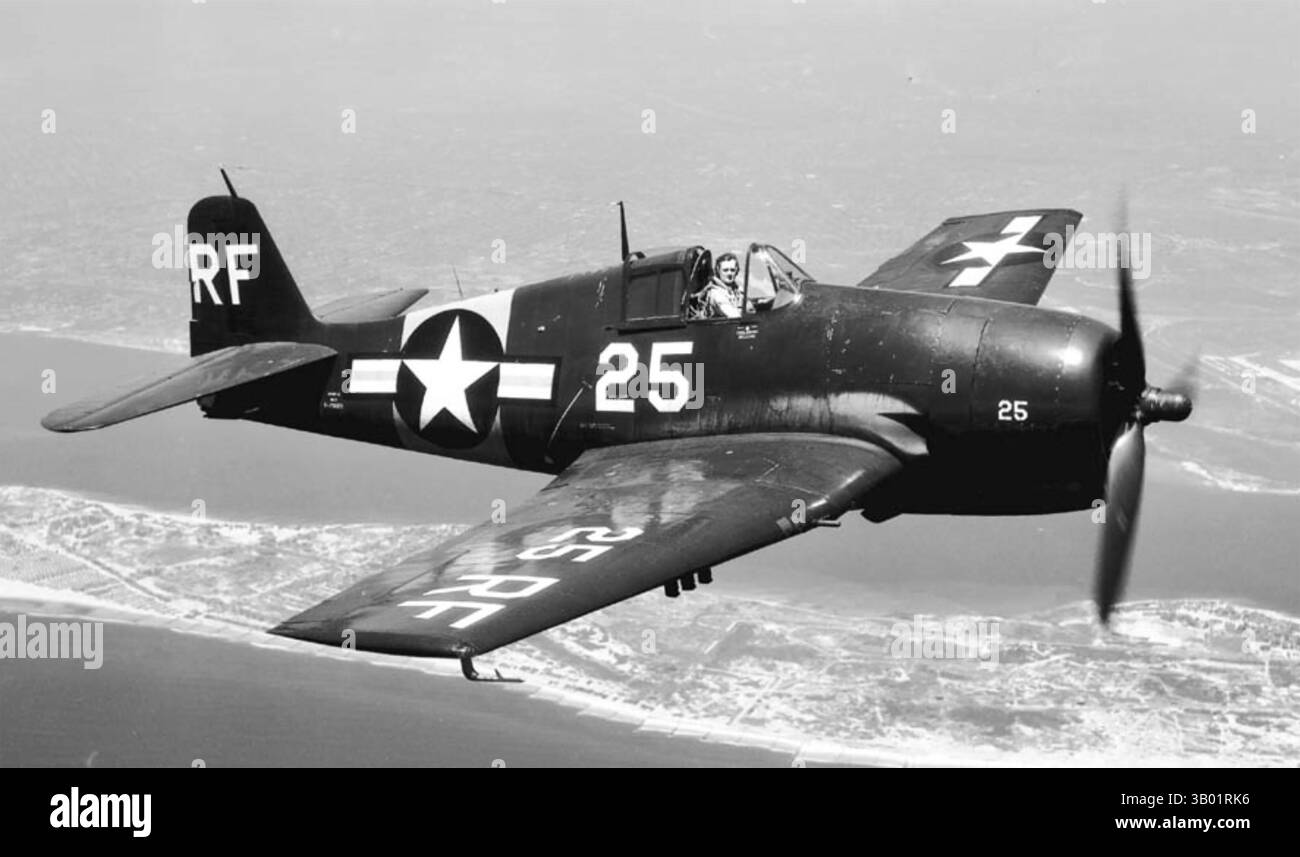 GRUMMAN F6F-5 HELLCAT. PHOTO : Harold Martin/Bill Larkins Banque D'Images