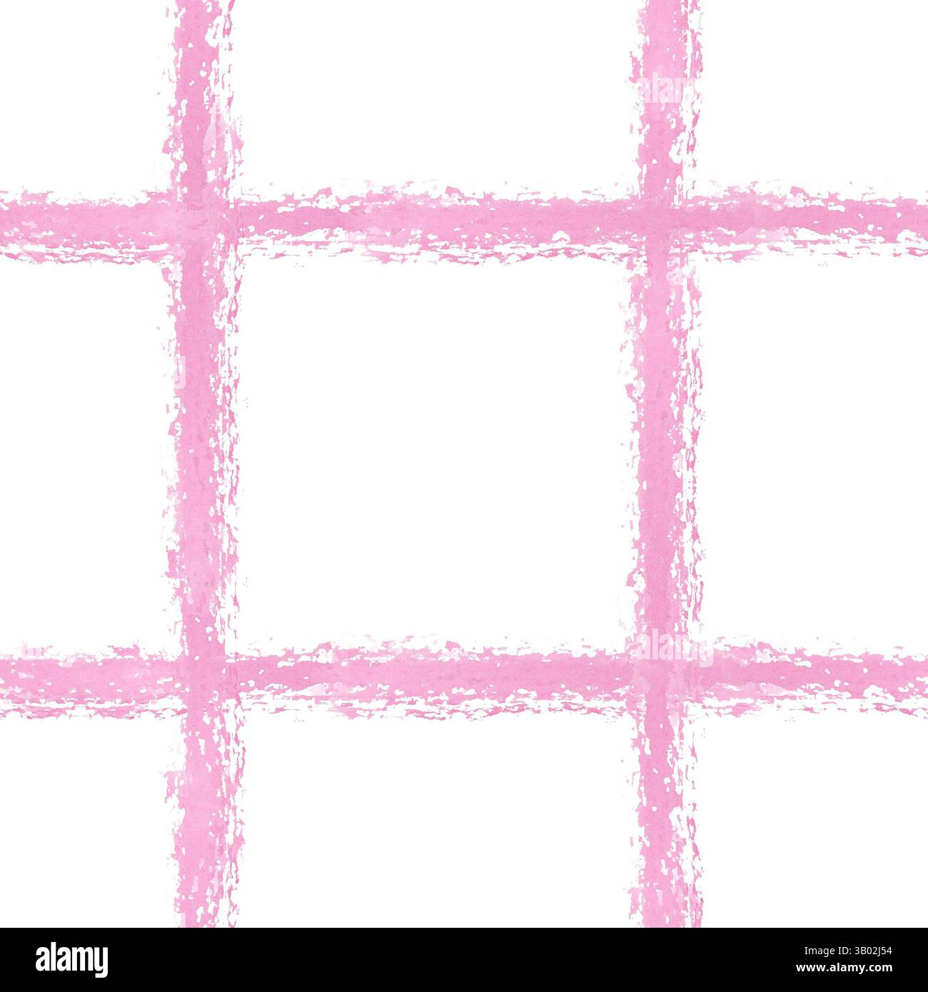 Motif sans couture d'aquarelle à carreaux rose sur un fond blanc. Texture plaid peinte à la main parfaite pour le tissu, l'emballage, le papier numérique, ou Banque D'Images