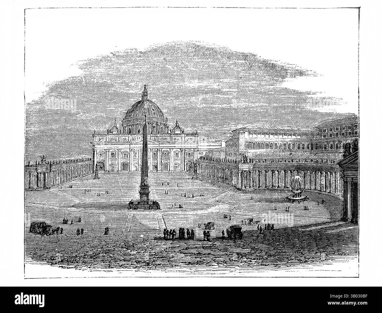 Illustration de l'Antiquité du Vatican L'édition 1866 du Livre des Martyrs de Foxe (le Livre des Martyrs de John Foxe révisé avec notes et annexe par th Banque D'Images