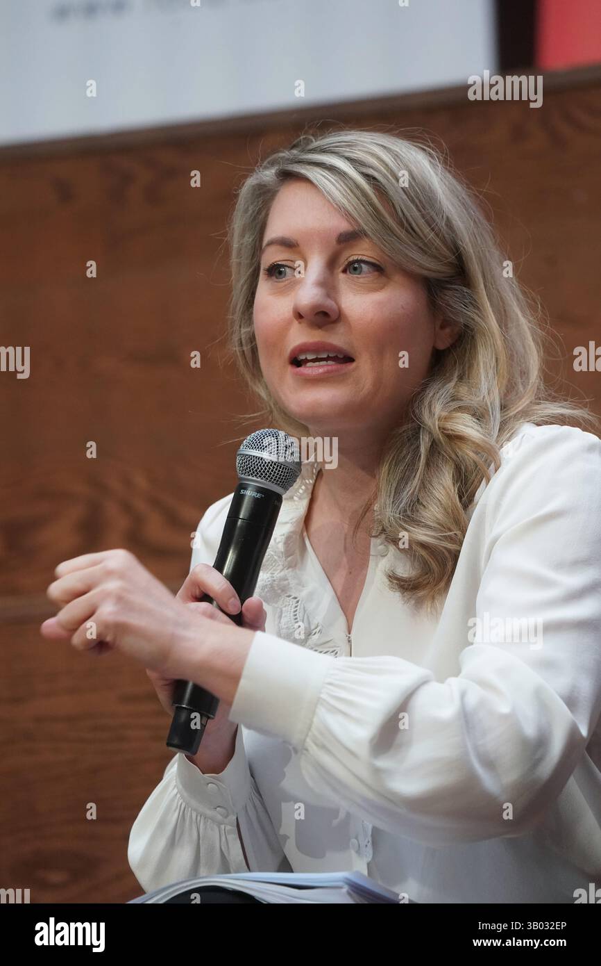 Melanie Joly Ministre canadienne des Affaires étrangères. Banque D'Images