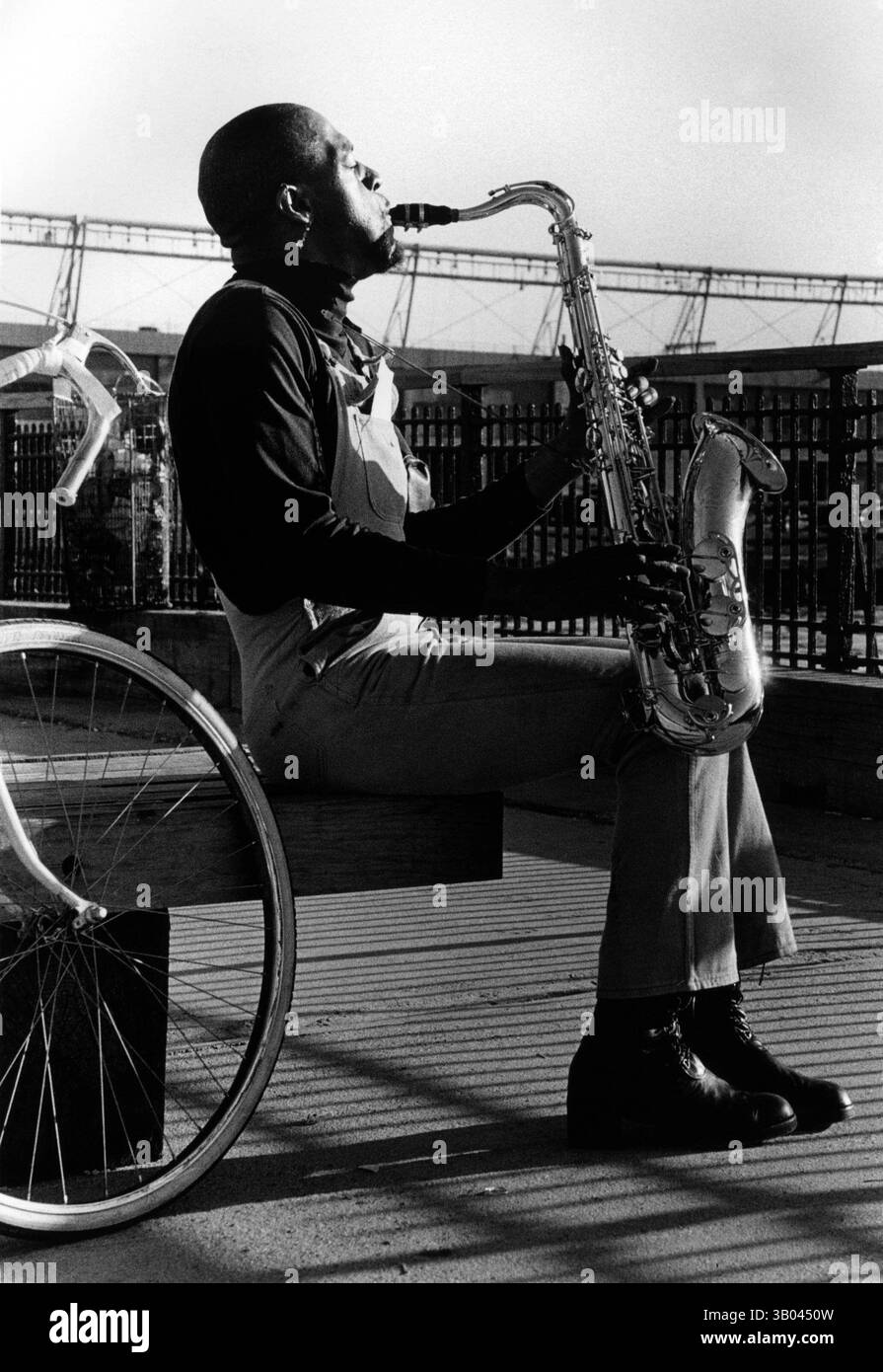 01 janv. 1970 - New York, New York, États-Unis - (Archive photo des années 1960 à 1970 Date exacte inconnue) joueur de saxophone. (Crédit image : © Douglas Kent Hall/ZUMA Press) Banque D'Images