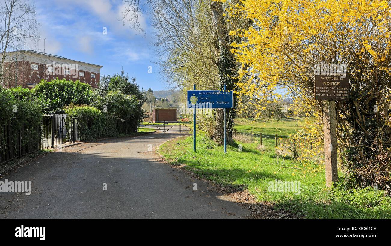 Station de pompage de Kinver, South Staffordshire Waterworks, Kinver, Staffordshire, West Midlands, Angleterre, Royaume-Uni Banque D'Images