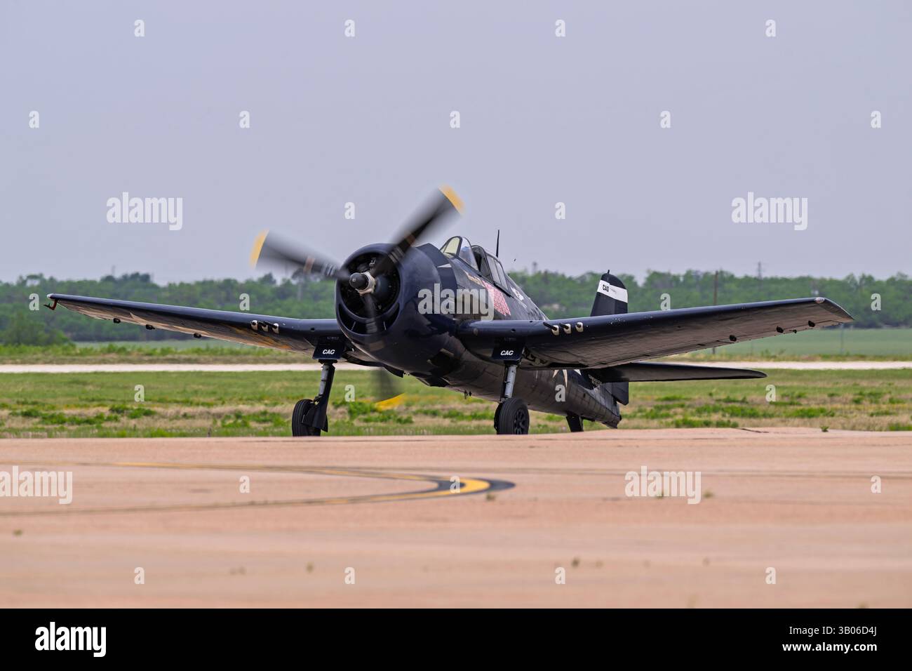 Wings Over West Texas 4-18-2025 Dyess AFB, TX USA CAF F6F-5 se produisant au Wings Over West Texas Air Show à Dyess AFB Banque D'Images