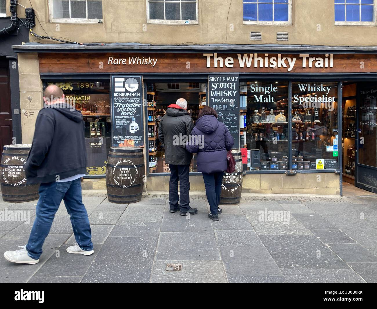 The Whisky Trail, Royal Mile, Édimbourg, Écosse Banque D'Images