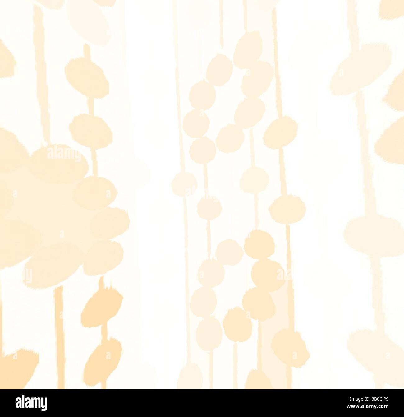 Une composition douce et abstraite aux formes douces qui suggèrent un thème floral ou organique, avec des tons doux qui créent une atmosphère tranquille. Le design combine des lignes fluides et des formes circulaires, évoquant un sentiment de calme et d'harmonie., Un motif délicat de cercles doux et superposés et de formes florales, évoquant un sentiment de tranquillité et d'harmonie. Le design présente un flux doux, rappelant les fleurs ou les orbes suspendus, créant une ambiance éthérée. Art classique avec une touche moderne réinventé par Artotop, tissus français transformés, première moitié du XIXe siècle, art classique avec un Banque D'Images