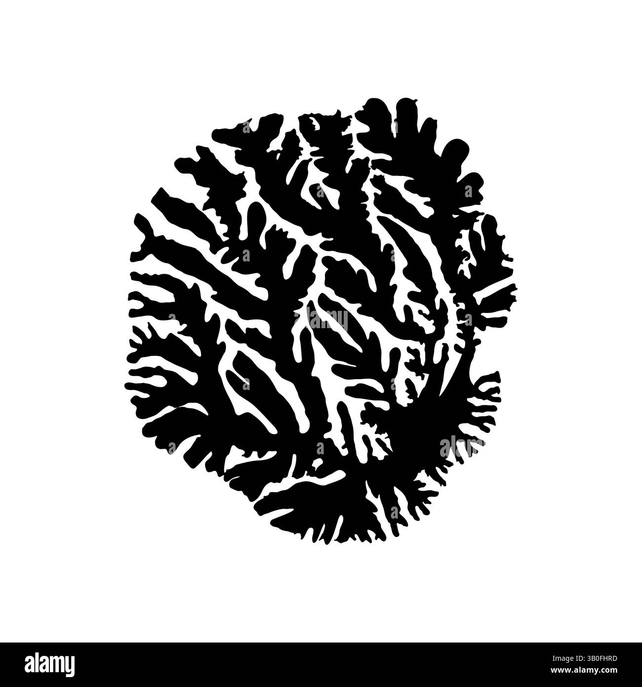 Moisissure fongique dans une boîte de Pétri, pénicilline médicale fongique, dessin stylisé à la main. Recherche sous microscope, macro monde de la moisissure. Icône, logo. Isolé sur w Illustration de Vecteur