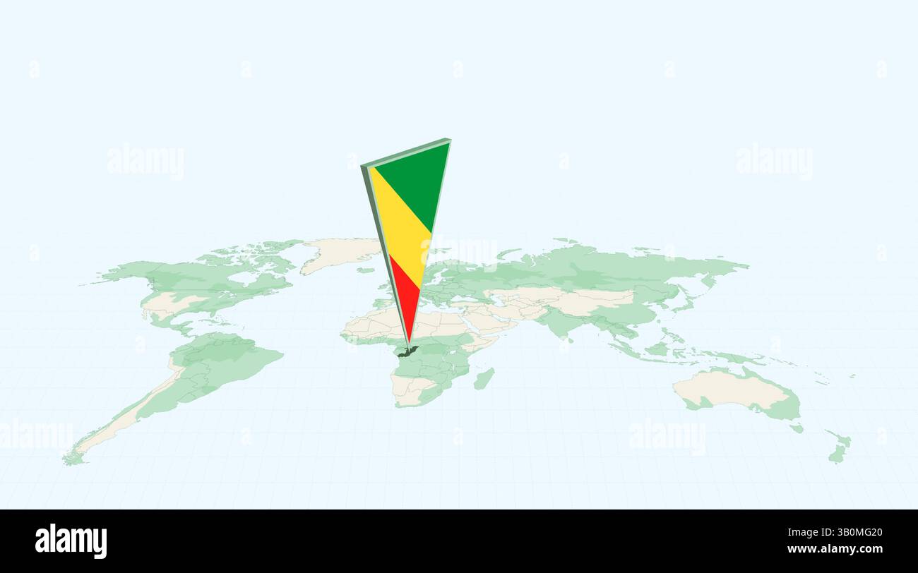 Congo surligné sur la carte globale avec l'épingle de localisation de drapeau 3D du Congo. L'image symbolise le voyage, la géographie, l'identité internationale et la navigation mondiale Illustration de Vecteur Congo surligné sur la carte globale avec l'épingle de localisation de drapeau 3D du Congo. L'image symbolise le voyage, la géographie, l'identité internationale et la navigation mondiale Illustration de Vecteur